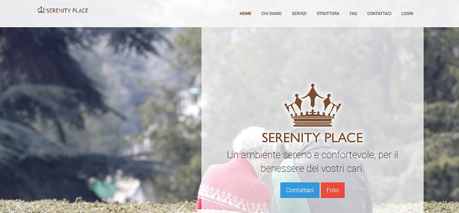 Sito web per Casa di Riposo - Homepage e mission