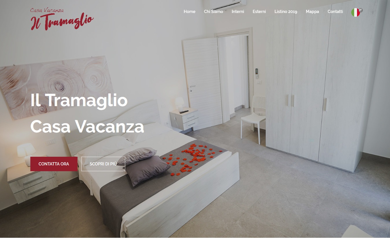 Sito web per Casa Vacanze - Maxi Foto e Menu Lingue