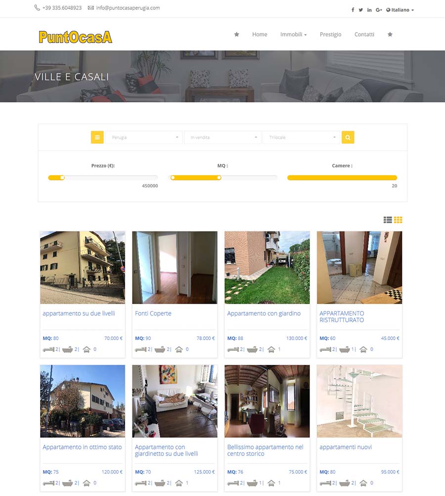 Sito web per agenzia immobiliare - Categoria es. 1