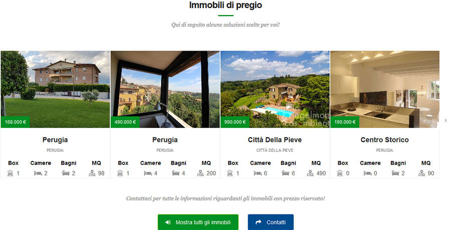 Sito web per agenzia immobiliare - Immobili di Pregio 1